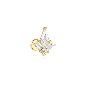 Nouvelles Boucles d'Oreilles Clous en Argent 925 avec Zircon et Pendentif Gland en Forme de Cerf-volant pour Femme - Product Image 3