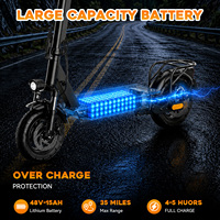Scooter Todoterreno RS10 MAX de 1200W y 25Ah con Asiento, NFC, Doble Suspensión y Luces Ambientales, Apto para Montaña y Caminos de Tierra