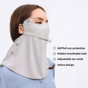 Trend ZC-250901-13 Argyle Pattern All Seasons Sunblock <b>Mask</b> Female Non-trace Three-dimensional Neck UV protection <b>Eye</b> protection - Product Image 3