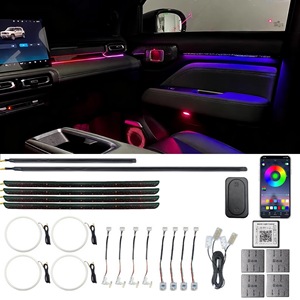 ไฟตกแต่งภายในรถยนต์ 18 in 1 Ambient Light 64 สี ไฟ LED ลายดวงดาว ควบคุมผ่านแอพ Bluetooth 12V - Product Image 1