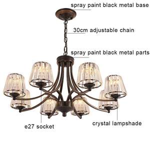 Lampadario Moderno in Cristallo, Lampade a Sospensione per Soggiorno, Camera da Letto, Cucina, Illuminazione Interna per Arredamento Casa - Product Image 4