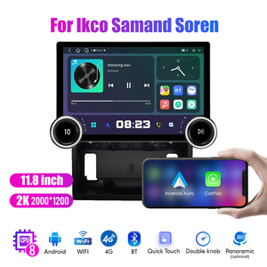 11.8 "ลูกบิดเพชรคู่2K หน้าจอ QLED 2 DIN หุ่นยนต์รถวิทยุสำหรับ ikco Samand <span class=keywords><strong>Soren</strong></span> สเตอริโอ Android CarPlay อัตโนมัติ - Product Image 3