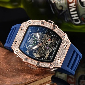 Richard New Release Men's Sports Watch Hot-Selling <strong>Mechanical</strong> Style Barrel-Shaped Hollow Luminous Consumer <strong>Electronics</strong> - Product Image 4