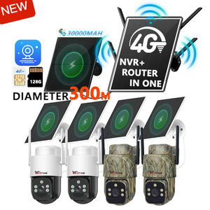 Wistino 4MP 4G Solar Wireless CCTV Outdoor <strong>Security</strong> <strong>Camera</strong> Solar Energy Router Video Recorder Kit <strong>Camera</strong> - Product Image 1