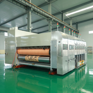Máquina de Impresión Flexográfica de Cartón Corrugado con Tinta al Agua, Troquelado Rotatorio y Ranurado/Máquina Impresora Flexográfica Ranuradora - Product Image 1