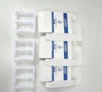 Boîtes d'emballage personnalisées écologiques pour flacons avec gaufrage et papier holographique pailleté pour petits flacons de 2 ml/3 ml/5 ml/10 ml