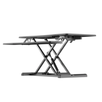 Convertisseur de bureau moderne à double couche avec plateau pour clavier, établi pliable, bureau avec dessus de table Lif