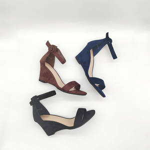 Elegantes Sandalias de Plataforma con Tiras en el Tobillo y Punta Abierta de Ante para Mujer, Estilo Espadrille, Transpirables, para Exteriores, para el Verano - Product Image 1