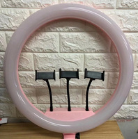 Vente chaude RL-18C 18 pouces LED Ring Light éclairage photographique pour maquillage et appareil photo téléphone avec support et chaussure chaude