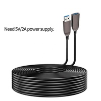 USB3.0 3.1 AOC Kabel Ekstensi Pria Ke Wanita Hybrid Serat Optik Aktif USB3.0 Extender 20/30/50/70/100M