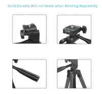 130CM aluminium caméra téléphone trépied universel trépied Smartphone support de montage avec sac de transport télécommande