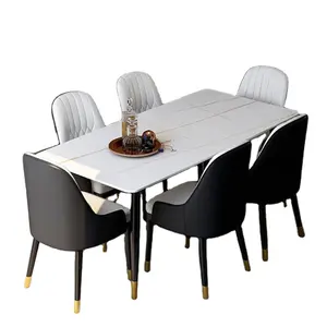 싼 가격 가정 객실 가짜 대리석 식탁 호화스러운 의자 이탈리아 저녁식사 테이블
