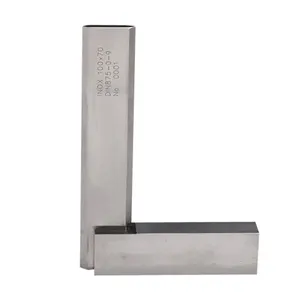 ROKTOOLS 90 Degree Beveled Edge Engineering Square with Wide Base Machinist's Square DIN Standard