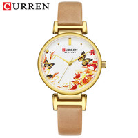Curren 9053 Jam Tangan Kuarsa Wanita, Jam Tangan Santai Mewah Elegan dengan Sabuk Kecil Tahan Air