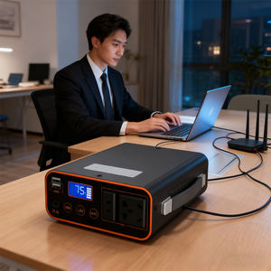 Station d'alimentation portable au lithium ternaire, onde sinusoïdale pure et modifiée, sortie CA 220V, 65W Type-C, entrée solaire 200W, 2500+ cycles - Product Image 4