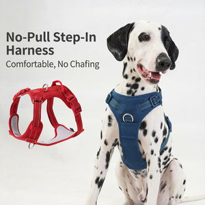 ハンヤン卸売カスタム反射調整可能スポーツシンプル猫犬ハーネスタクティカルノープル通気性ソフト快適犬用 - Product Image 2