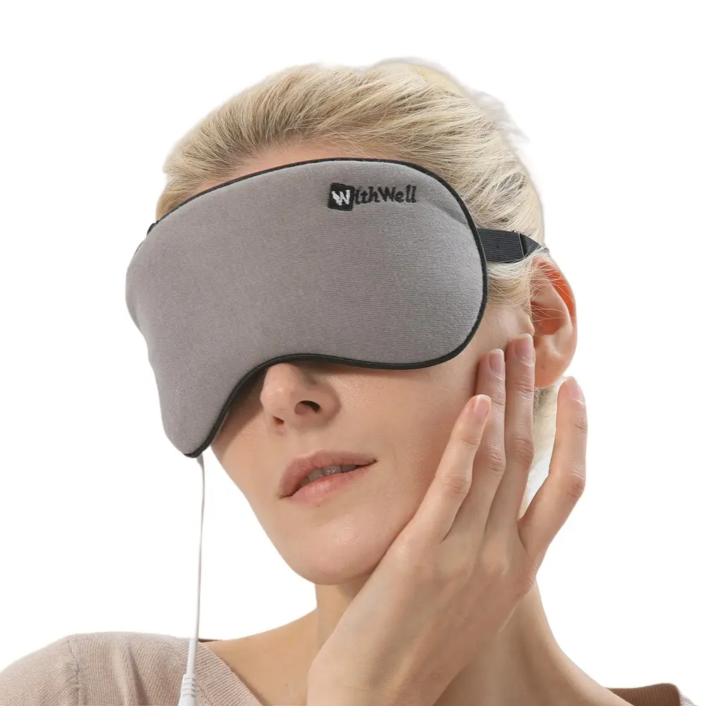 Masque oculaire réutilisable USB à chauffage électrique à vapeur douce pour dormir