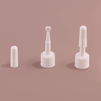 Botol tetes mata plastik HDPE putih, tetes cair tabung lembut 3ml 7ml 10ml 15ml 20ml 30ml