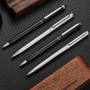 Stylo bille métallique professionnel 2-en-1 avec pointe tactile, personnalisable avec logo, fin, doré, idéal pour cadeaux, publicité, promotion, hôtels - Product Image 2