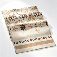 Écharpe en fausse laine jacquard de style vintage personnalisée, avec motif décoratif, offrant de la chaleur en hiver