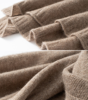 Écharpe en cachemire 100% de haute qualité avec logo personnalisé en gros, unisexe, multicolores, tricotée, chaude, thermique, douce, châle d'hiver en cachemire