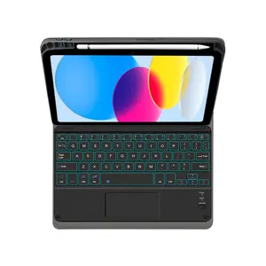 Coque Clavier Sans Fil pour iPad 11 11ème Génération 2025 A16 avec Trackpad Rétroéclairé – Vente en Gros Usine - Product Image 4