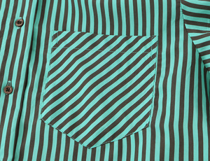 SHENZHU Nouvelle Chemise Femme Été 2026 à Boutons, Plis Latéraux, Col Fin, Manches Longues, Rayée, Coupe Ample 7484107 - Product Image 4