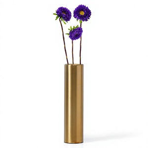Jarrón Decorativo de Aluminio Hecho a Mano con Acabado Antiguo, Adorno Moderno para Mesa, para Decoración Elegante del Hogar - Product Image 1