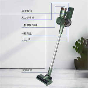 Bvc S75 Wireless <b>Vacuum</b> Cleaner <b>Portable</b> High Power Multi Speed Adjustable Green Flat Nozzle Household Cleaning - Product Image 4
