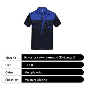 Promotion Workwear Worker Uniform Summer Custom Repair <b>Welding</b> Worker <b>Shirt</b> Suit for Corporate - Product Image 2