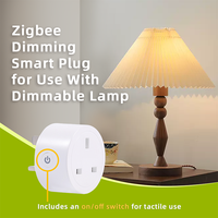 Prise intelligente mini Zigbee 200W Royaume-Uni, variateur de lumière 1 canal, Plug and Play, compatible 2MQTT, Home Assistant, Google Assistant, commande vocale
