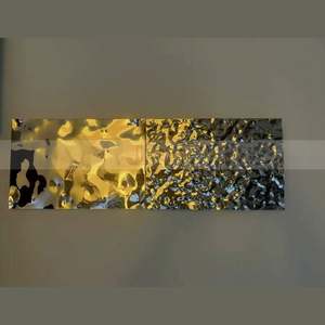 M29 4x8ft Stamped Stainless Steel <b>Sheet</b> PVD Color <b>Mirror</b> Water Ripple Wall Panel Ceiling Decorative Plate Type - Product Image 3