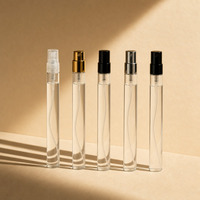 Mini-Parfümzerstäuber 10ml Leere Glasflasche mit Feinem Sprühnebel Nachfüllbarer Proben-Tester Reise-Flakon mit Individuellem Logo