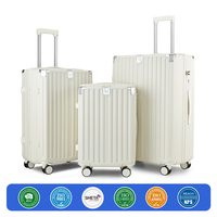 20 24 28 Zoll Hartschalen-ABS-Trolley-Koffer mit individuellem Logo, leicht, wasserdicht, luxuriöses 3-teiliges Reisekoffer-Set