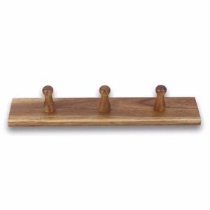 Écologique En Bois D'<span class=keywords><strong>acacia</strong></span> 3 Chevilles Tissu Suspendu Crochets - Product Image 2