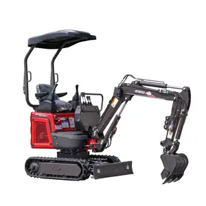 KAISAN 1 Ton 1.2 Ton Mini Excavator Earth Moving Machinery Garden Farm Use Micro Excavator