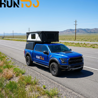 Huntoo 4X4 - Camper con Techo Rígido de Aluminio y Dos Habitaciones para Camionetas Pickup, Apto para las Cuatro Estaciones
