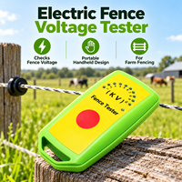 Testeur de tension de clôture électrique portatif HPSFENCE 1-10KV avec 10 voyants LED pour clôtures de ferme, bétail et chevaux