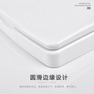 Hundred-Year Grace Wall Mounted <b>Folding</b> <b>Shower</b> <b>Stool</b> White 370x320x70mm For Elderly Bathroom Safety Equipment - Product Image 5