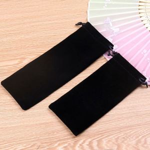 High Grade Delicate Soft Velvet Drawstring Jewelry Comb <b>Bag</b> Unique Portable Design Logo Packaging Dust Pouch Box for Jewelry - Product Image 4