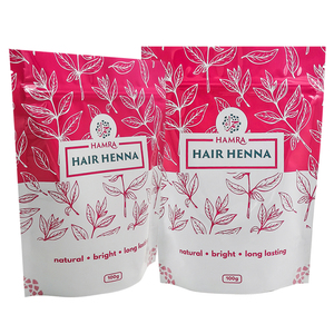 Sacs d'emballage, sachets alimentaires, sachets en PE transparents, givrés, étanches, avec fermeture éclair, personnalisés, en mylar, pour épices, henné - Product Image 3