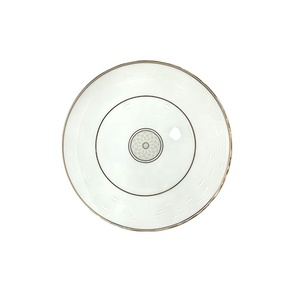 Dòng Vàng Gốm Vòng Sang Trọng đắt tiền Tấm Tốt Xương Trung Quốc Vàng Proclain Từ Sơn Tây Trung Quốc Bộ Đồ Ăn - Product Image 1