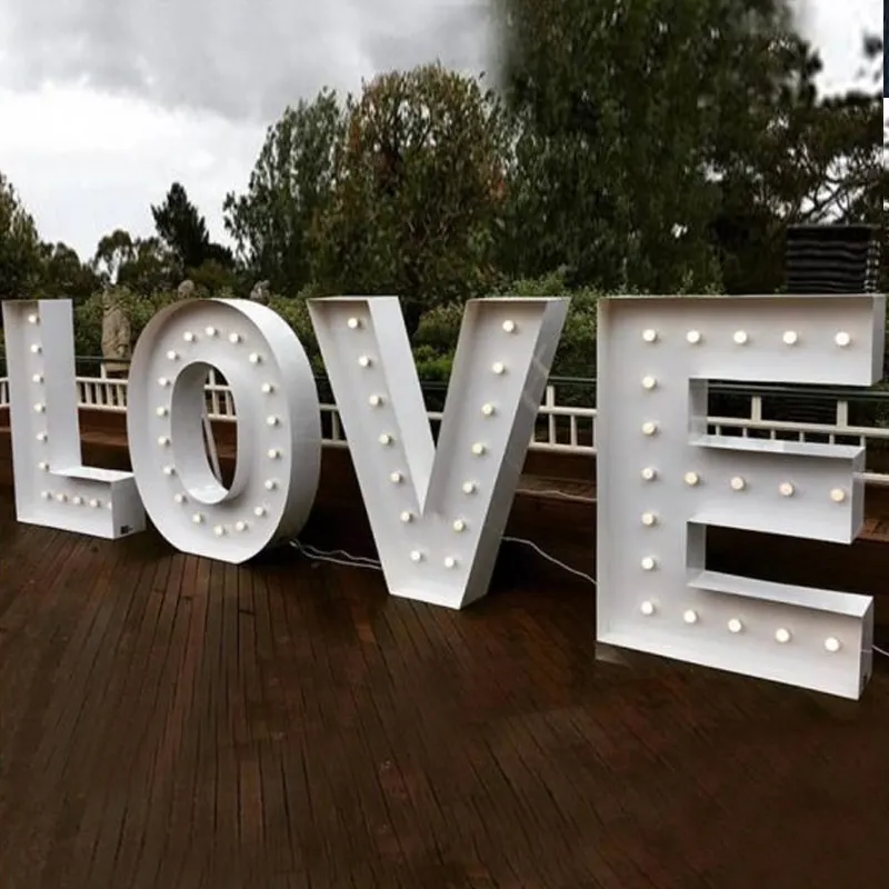 Manufacturer 4Ft Marquee Letters Love Happy Party Decoration Giant Light Up Letter