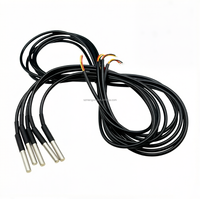 DS18B20 Sensor Suhu Digital Tahan Air Probe Baja Tahan Karat 1M/2M/3M/5M Probe Sensor Suhu + Kabel