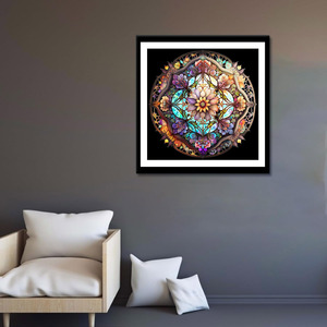 Songwooart sang trọng kim cương trừu tượng hoa hình ảnh vải in vàng vẫn còn sống pha lê sứ bức Tranh phong cảnh tường nghệ thuật - Product Image 2