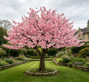 Albero Artificiale Grande Personalizzato, Durevole, Ecologico, Resistente ai Raggi UV, con Fiori di <span class=keywords><strong>Ciliegio</strong></span> Dorati Autunnali, per Uso Interno/Esterno - Product Image 2