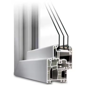 Phật sơn nhà máy cung cấp chất lượng cao nhựa uPVC đùn hồ sơ phong cách Pháp thiết kế cho các cửa sổ và cửa ra vào tại nhà máy sản xuất giá - Product Image 1