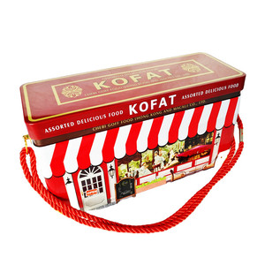 Recycled Materials Handle Beautiful <strong>Tin</strong> <strong>Box</strong> For Cookie - Product Image 1