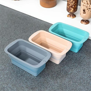 Moule à pain en silicone pliable, bac à pâtisserie et à <span class=keywords><strong>glace</strong></span> multi-usages pliable pour le camping et la cuisine - Product Image 6