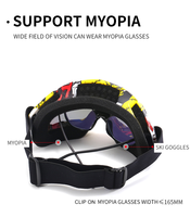 Lunettes de ski coupe-vent cyclisme moto lunettes hiver anti-buée snowboard lunettes de ski masque de ski lunettes de soleil tactiques